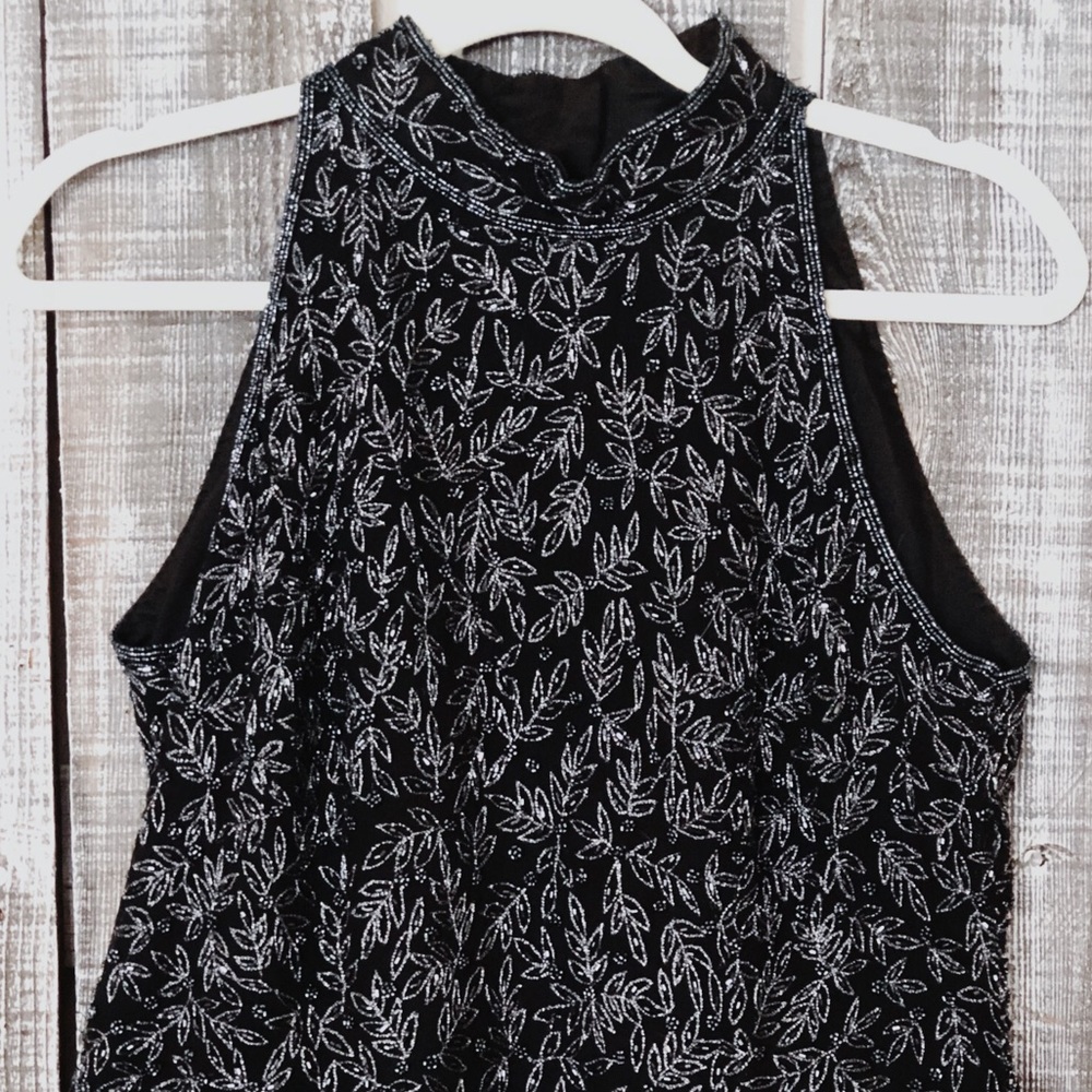 Vintage Beaded Sleeveless Top